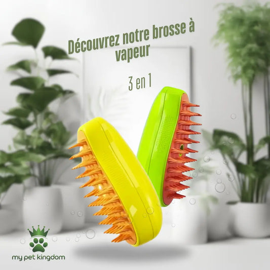 Brosse à Vapeur pour chat et chien – Le Soin Ultime pour un Pelage Parfait ! My Pet Kingdom